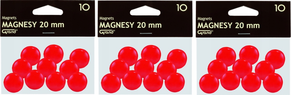 

Magnesy Grand 20mm 30szt czerwony