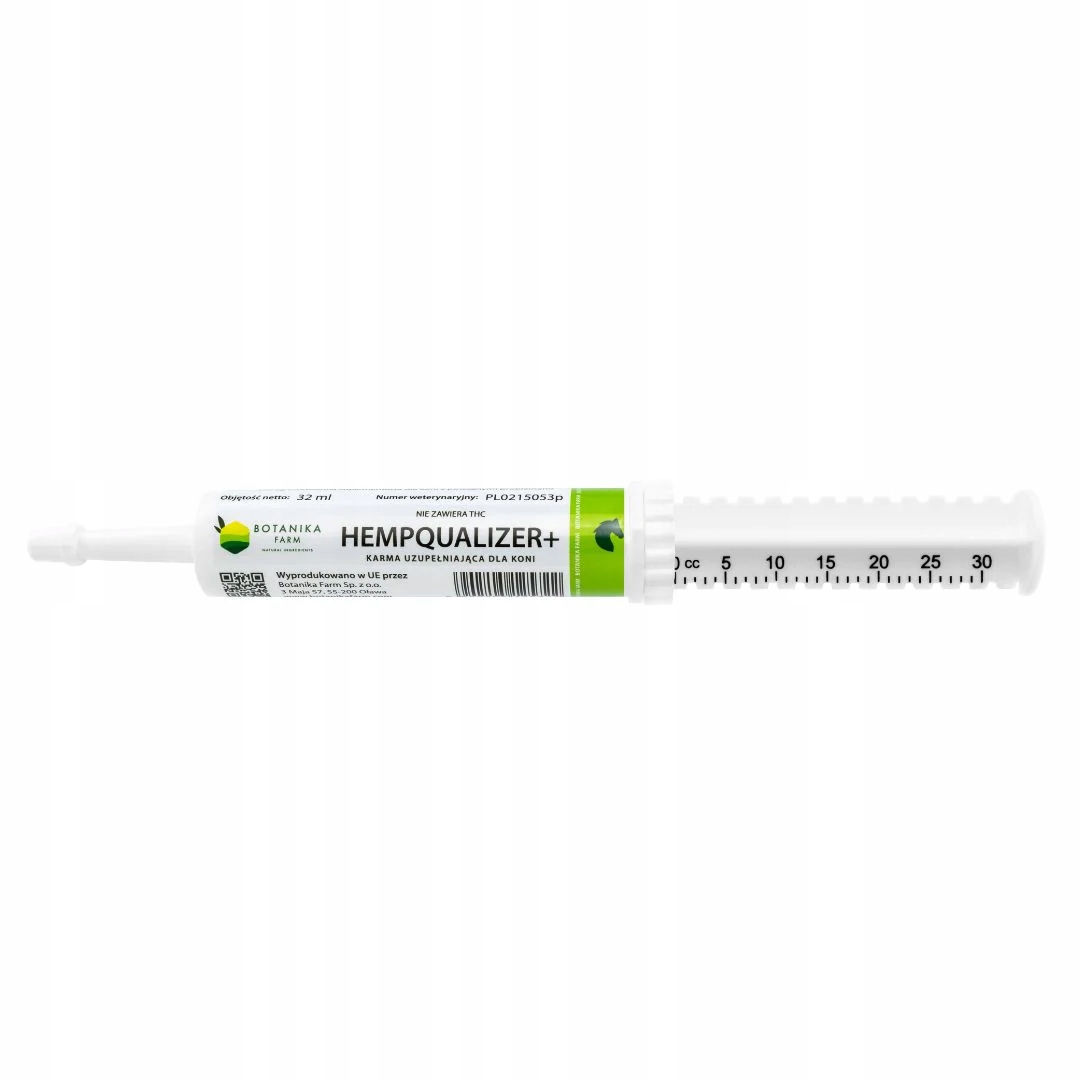 Hempqualizer+ Naturalny Preparat Upokajający – dla koni horse 30ml
