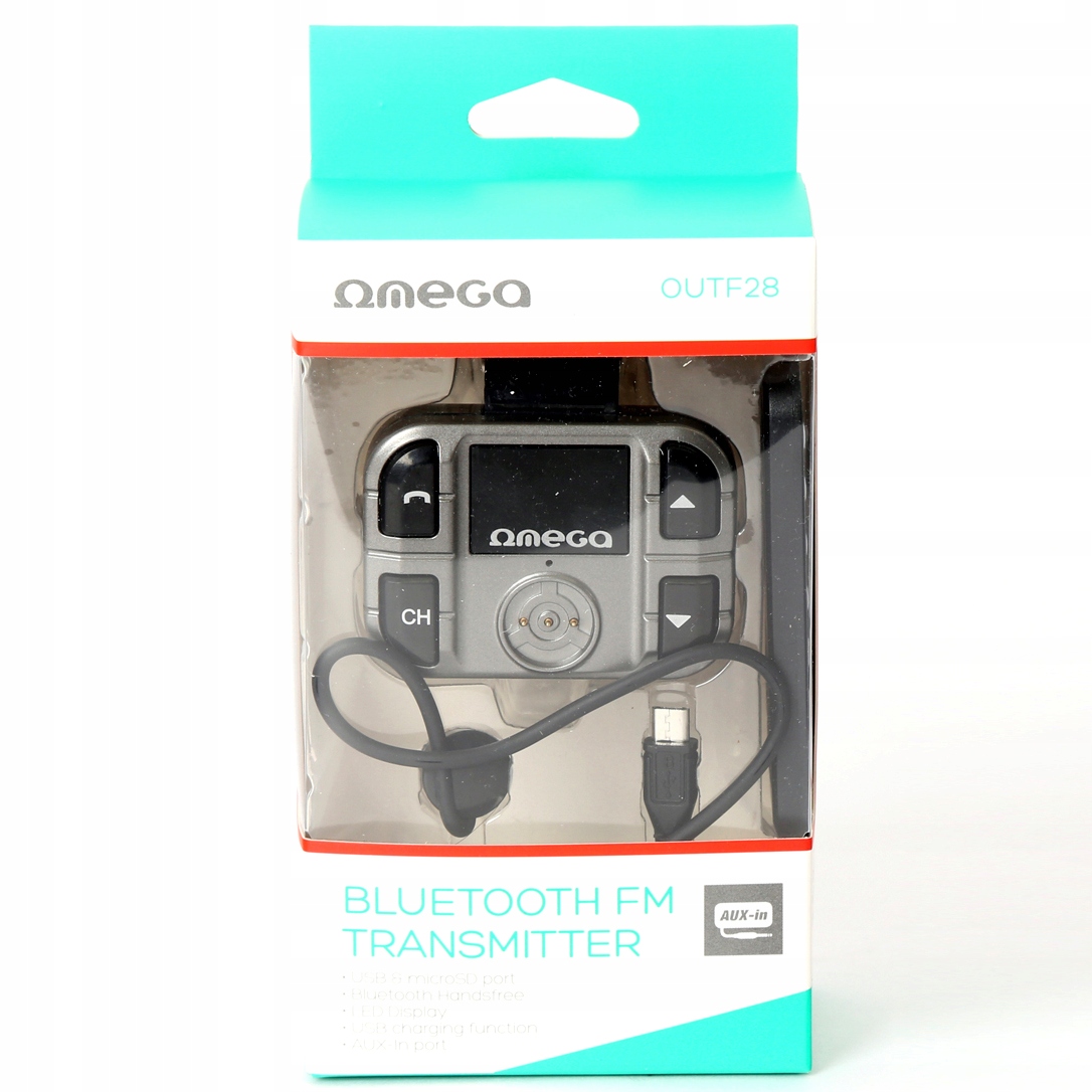 FM-передавач Bluetooth USB microUSB Hands-Free бренд Omega