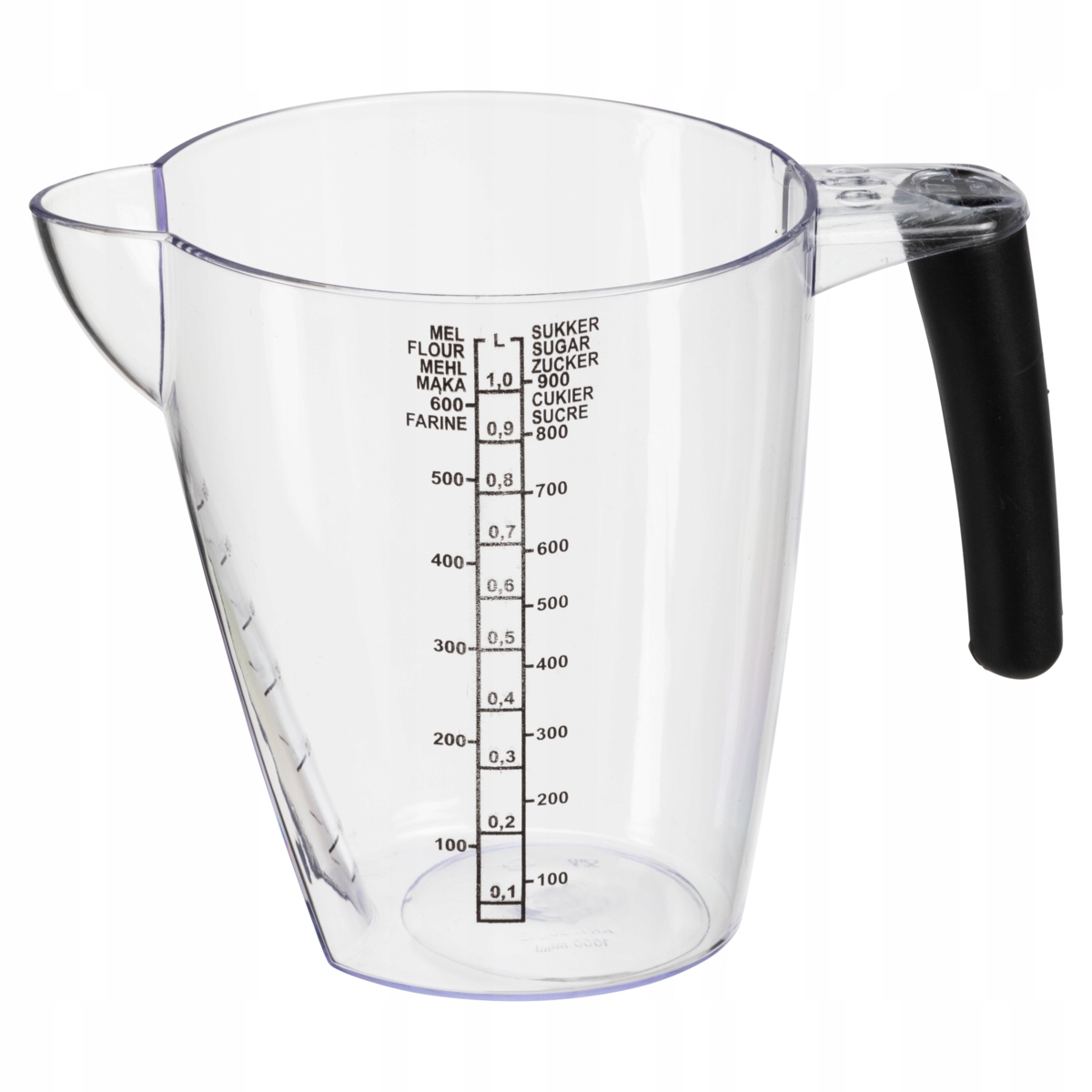 Plast Team, dzbanek z miarką i uchwytem 1 L