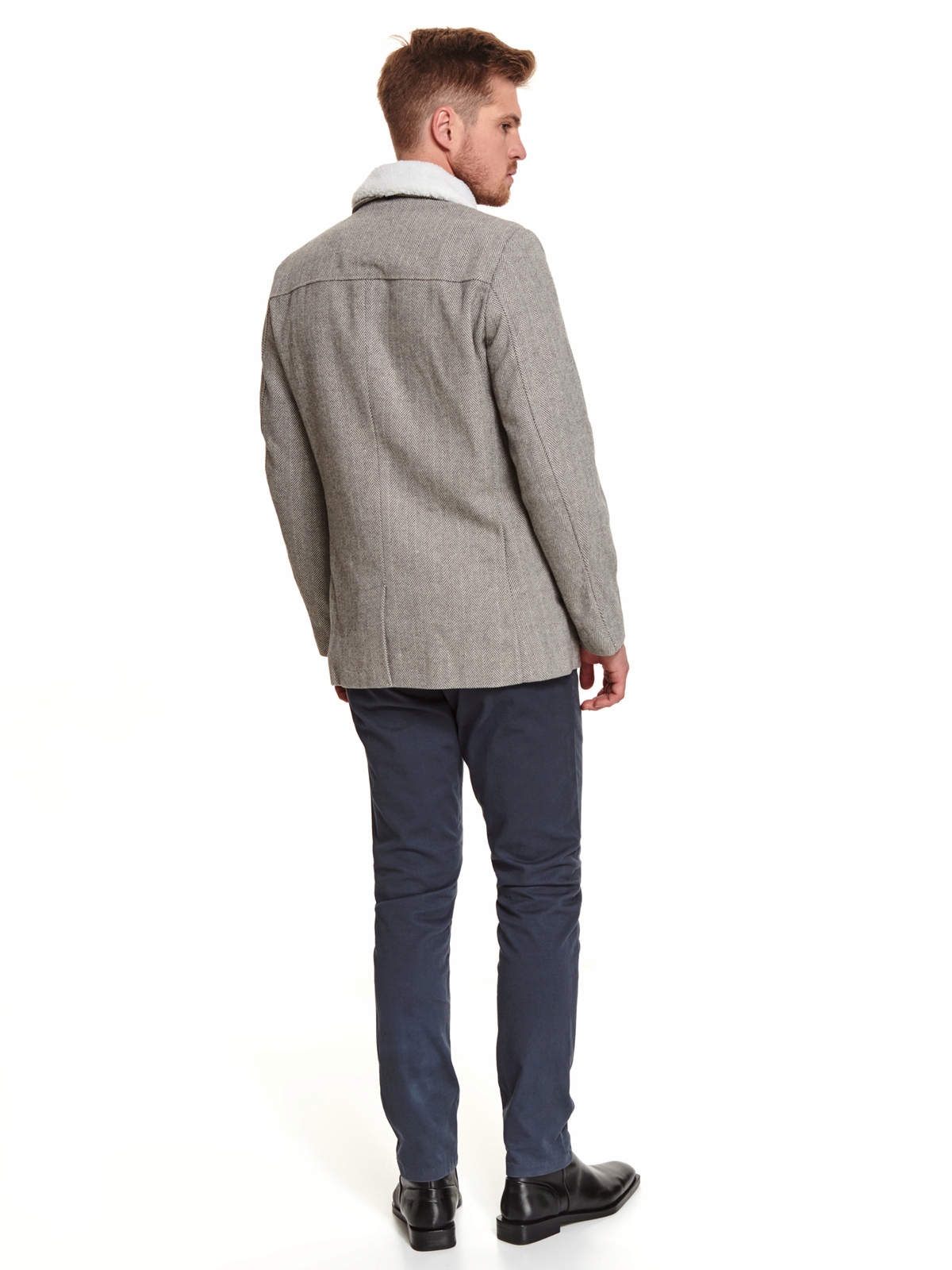 M8090 TOP SECRET ELEGANCKI PŁASZCZ BOSMANKA _XL Długość do bioder