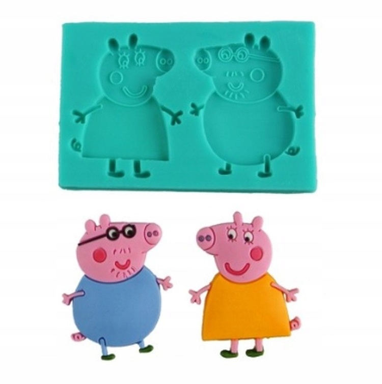 

Forma Silikonowa Świnka Peppa Mama i Tata