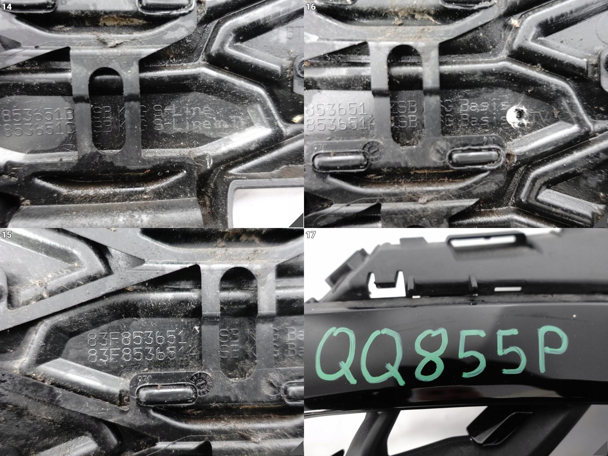 AUDI Q3 II F3 83F S-LINE 18- grill grille grid intake W bumper front