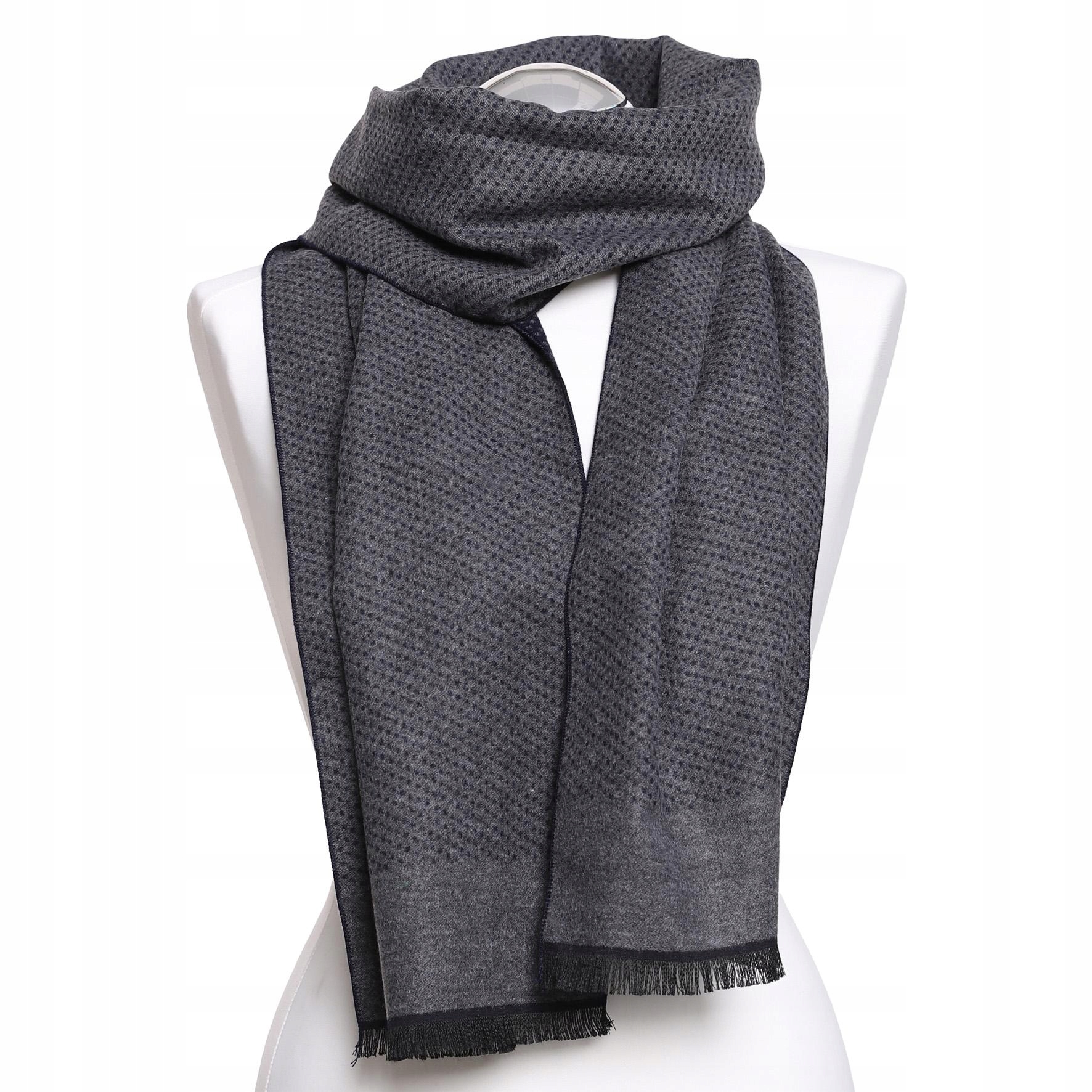 Elegancki Szal Męski Szalik Dwustronny Jesienny Zimowy CIEPŁY Modny MORAJ EAN (GTIN) 5902720459760