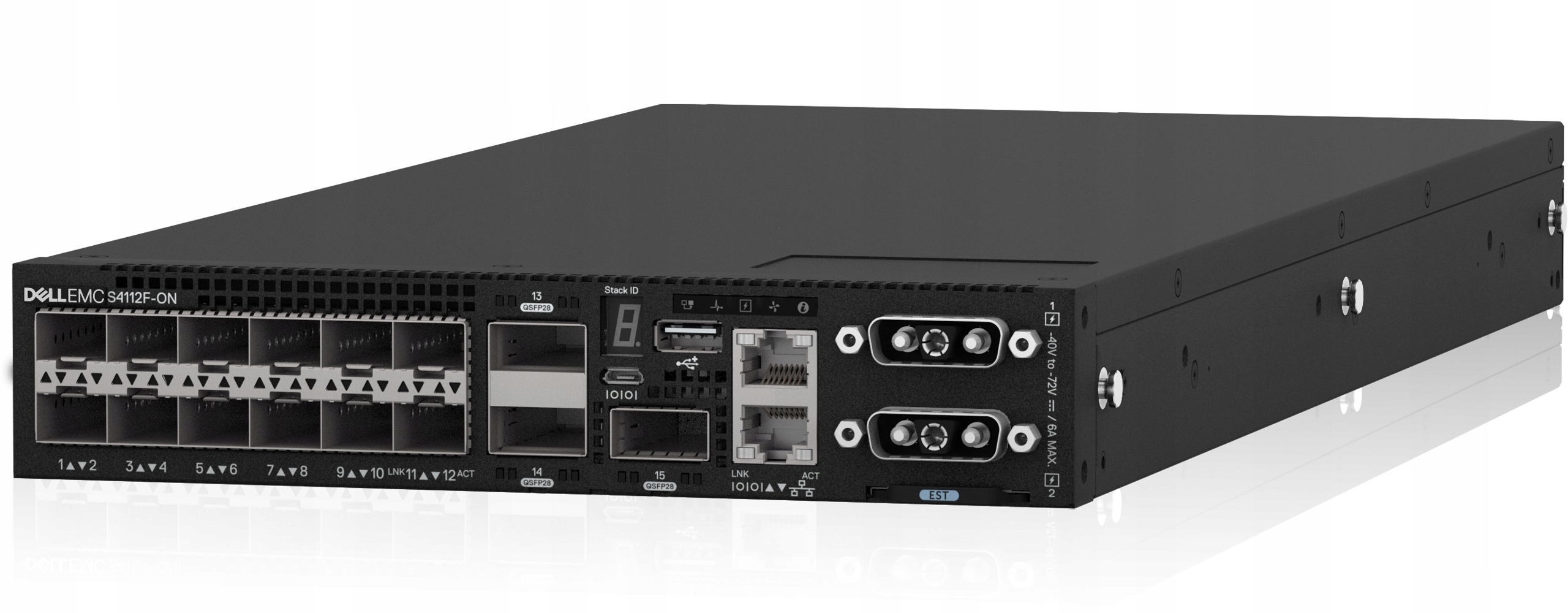 Switch Dell S4112F-ON 3x100GbE QSFP28 12x10GbE Sfp+ DC Psu R2F JK06J