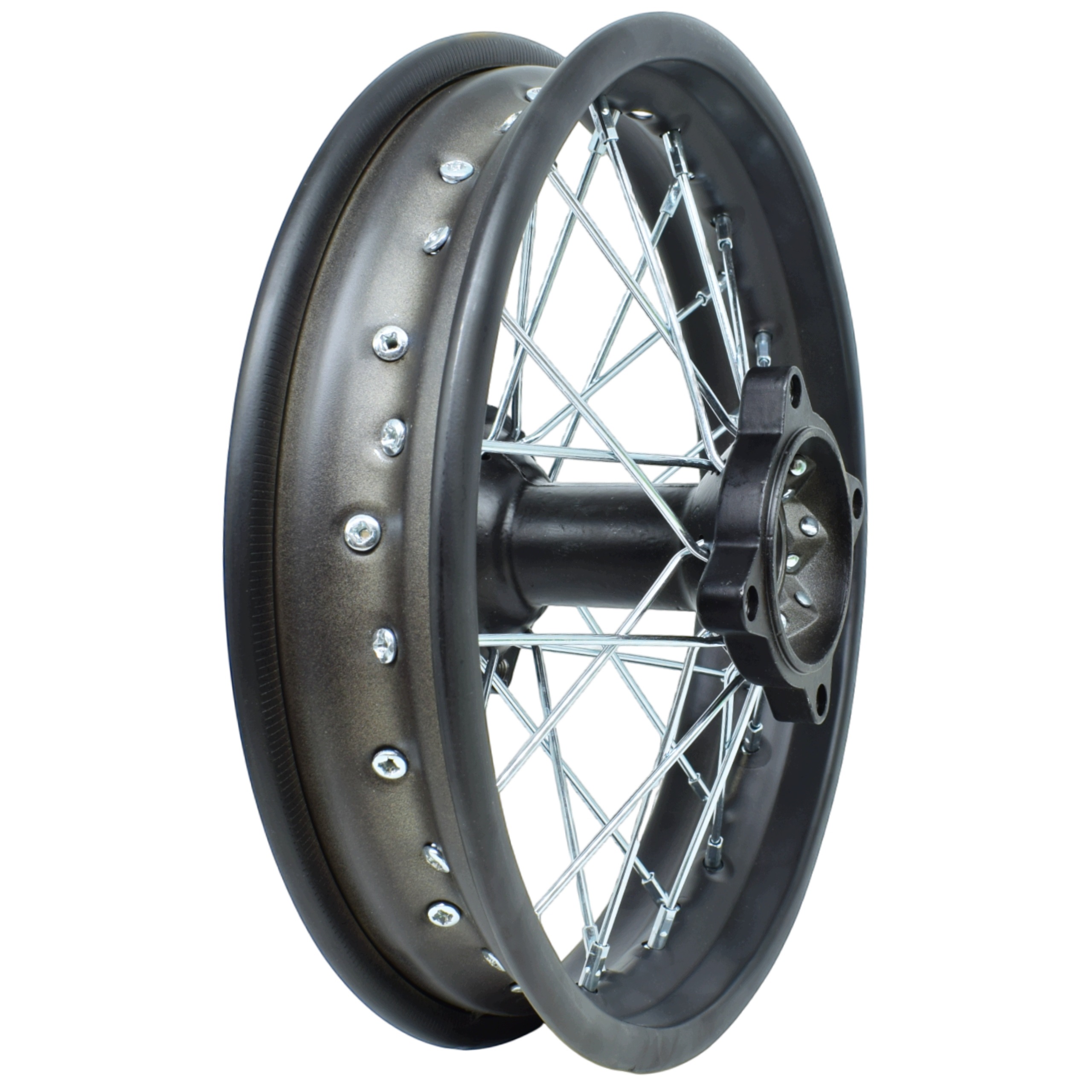 Ráfek Kolo Ráfek S Nábojem 14 Palců Zadní Cross Pitbike Kxd Mrf Osa 15 mm 4x92