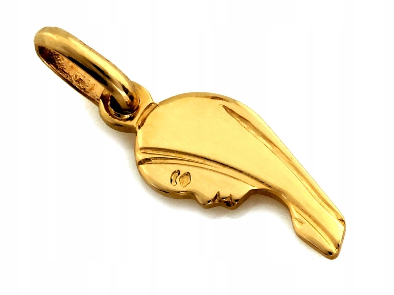 Zlatý medailon 585 s vyřezaným profilem s obrázkem Panny Marie, jemný Svaté Přijímání