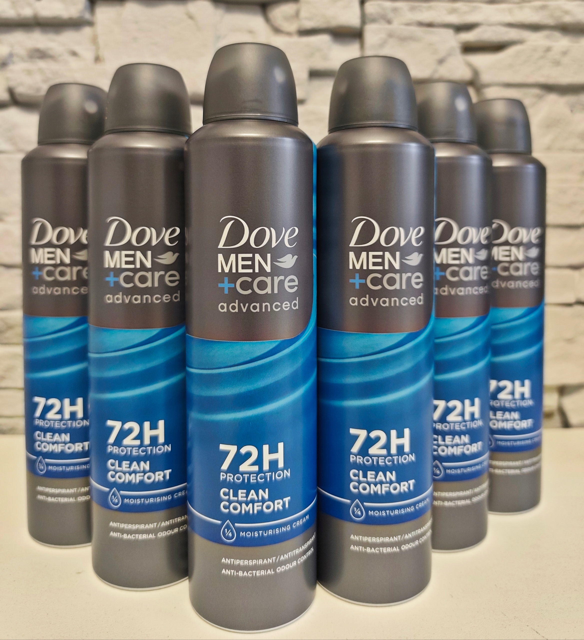 Dove Men Care Antyperspirant Clean Comfort Zestaw 6 x 250ml 72H