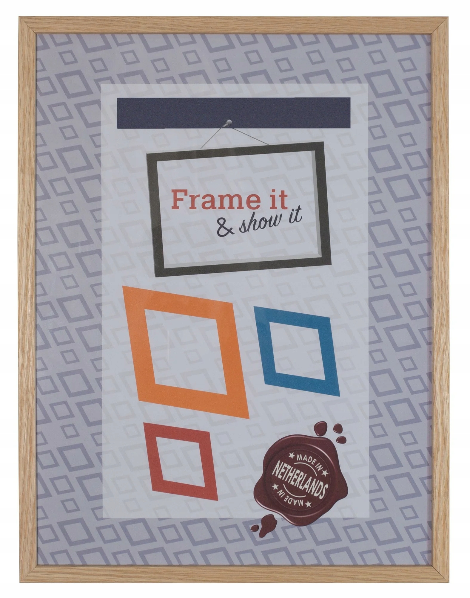 Rámeček dřevěný Rustic masivní dub 50x65 cm Poly