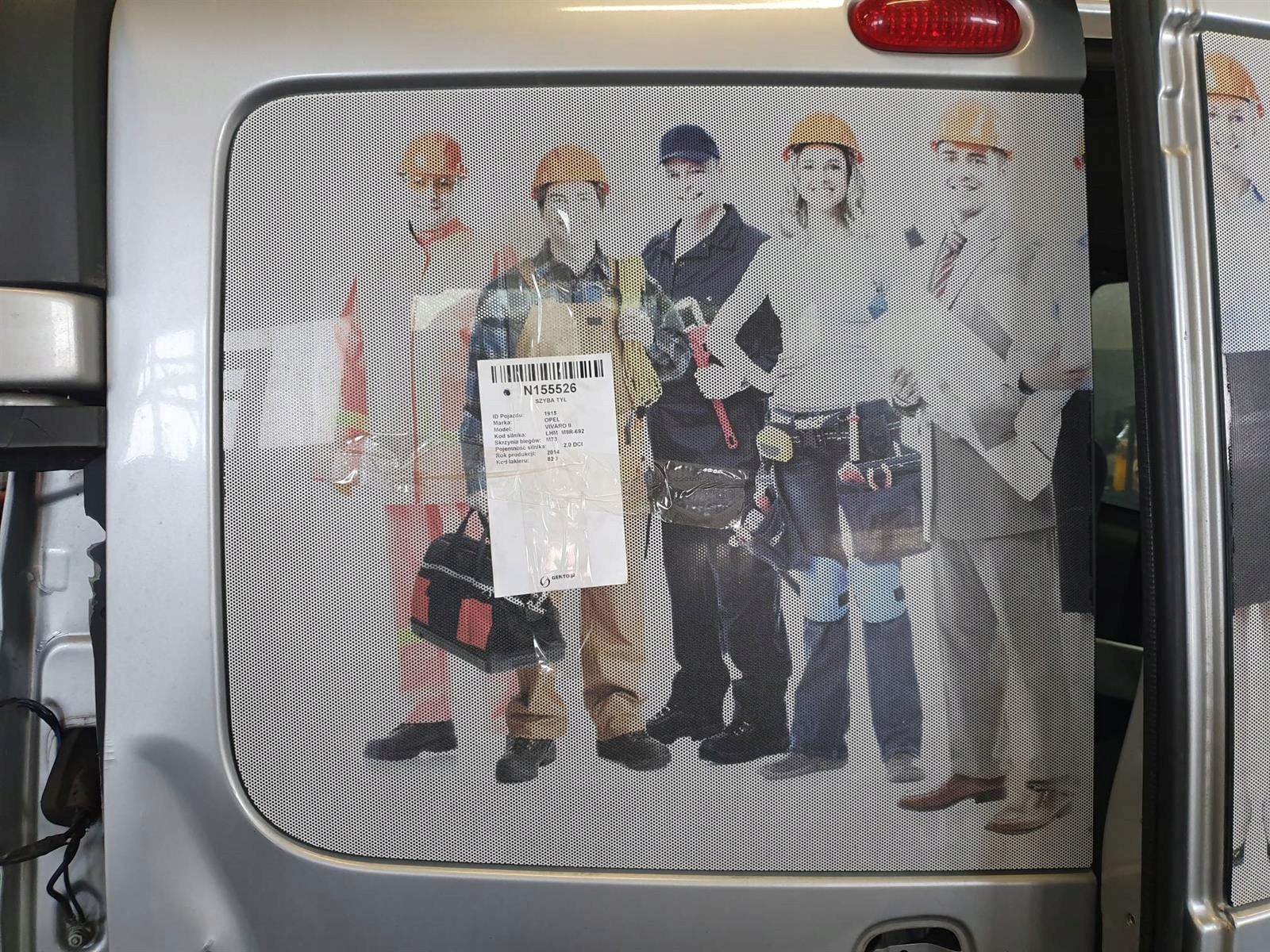 СКЛО ЗАДНІ ЛІВІ ДВЕРІ OPEL VIVARO II