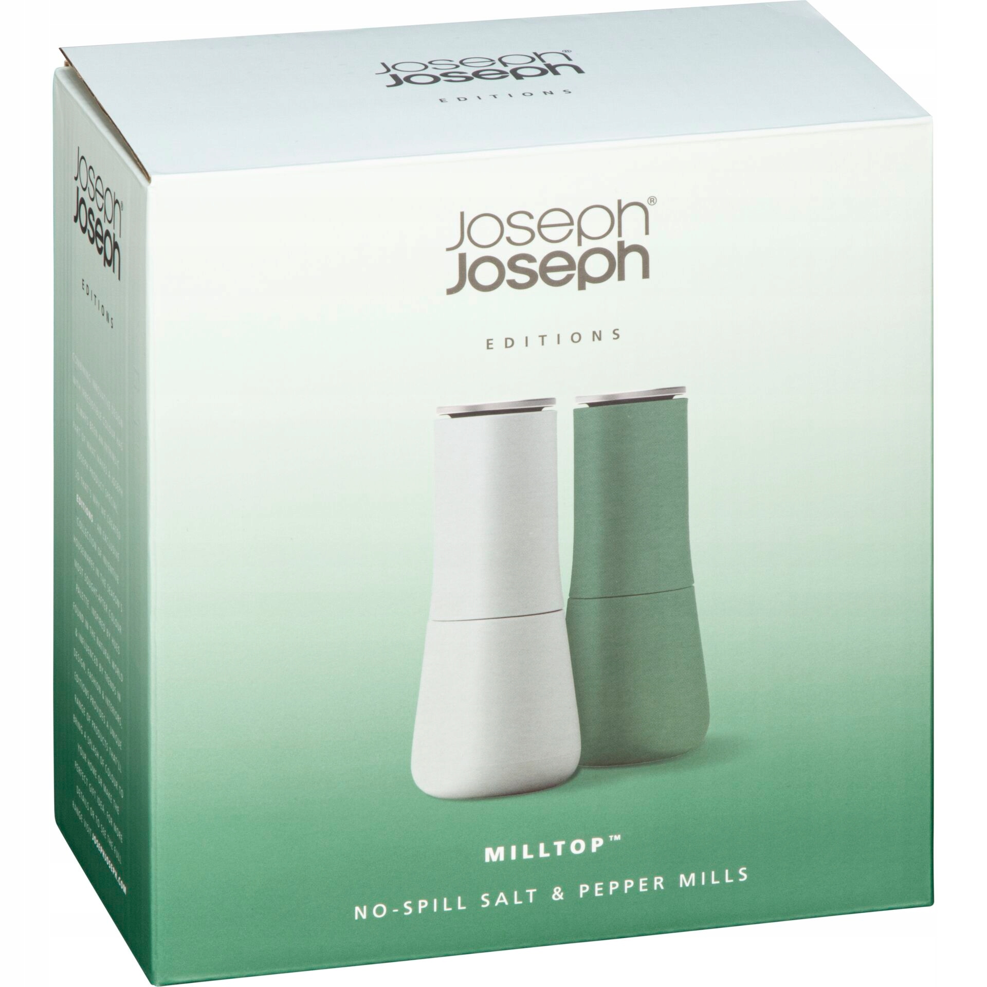 Mlýnky na sůl a pepř Joseph Joseph Milltop Green edice