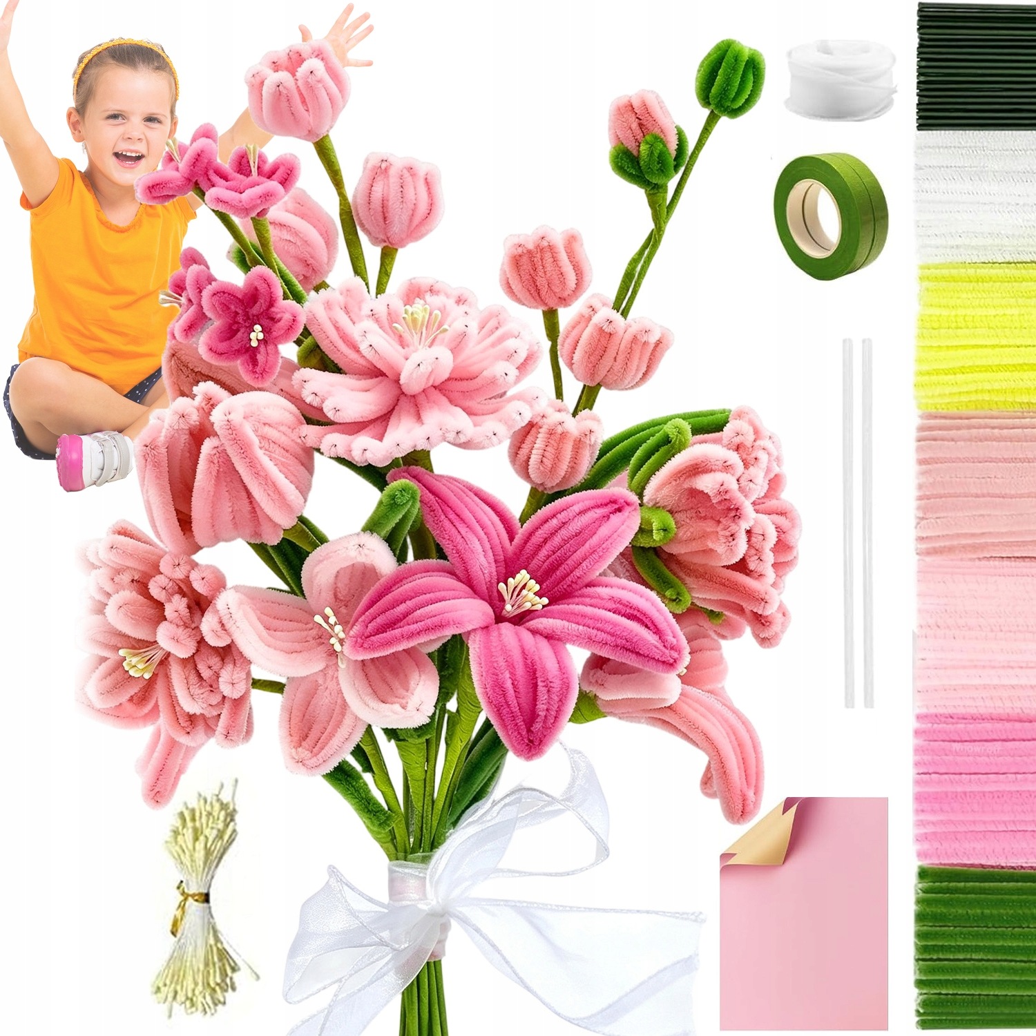 Kreativní Drátky Floristické Drátky Drátek Kovový Odolný Broskvově Růžový