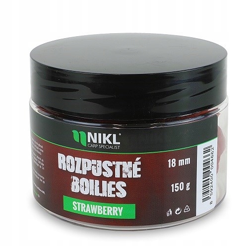 2x Przynęta Kulki Rozpuszczalne Truskawka Strawberry 18mm 150g Karel Nikl