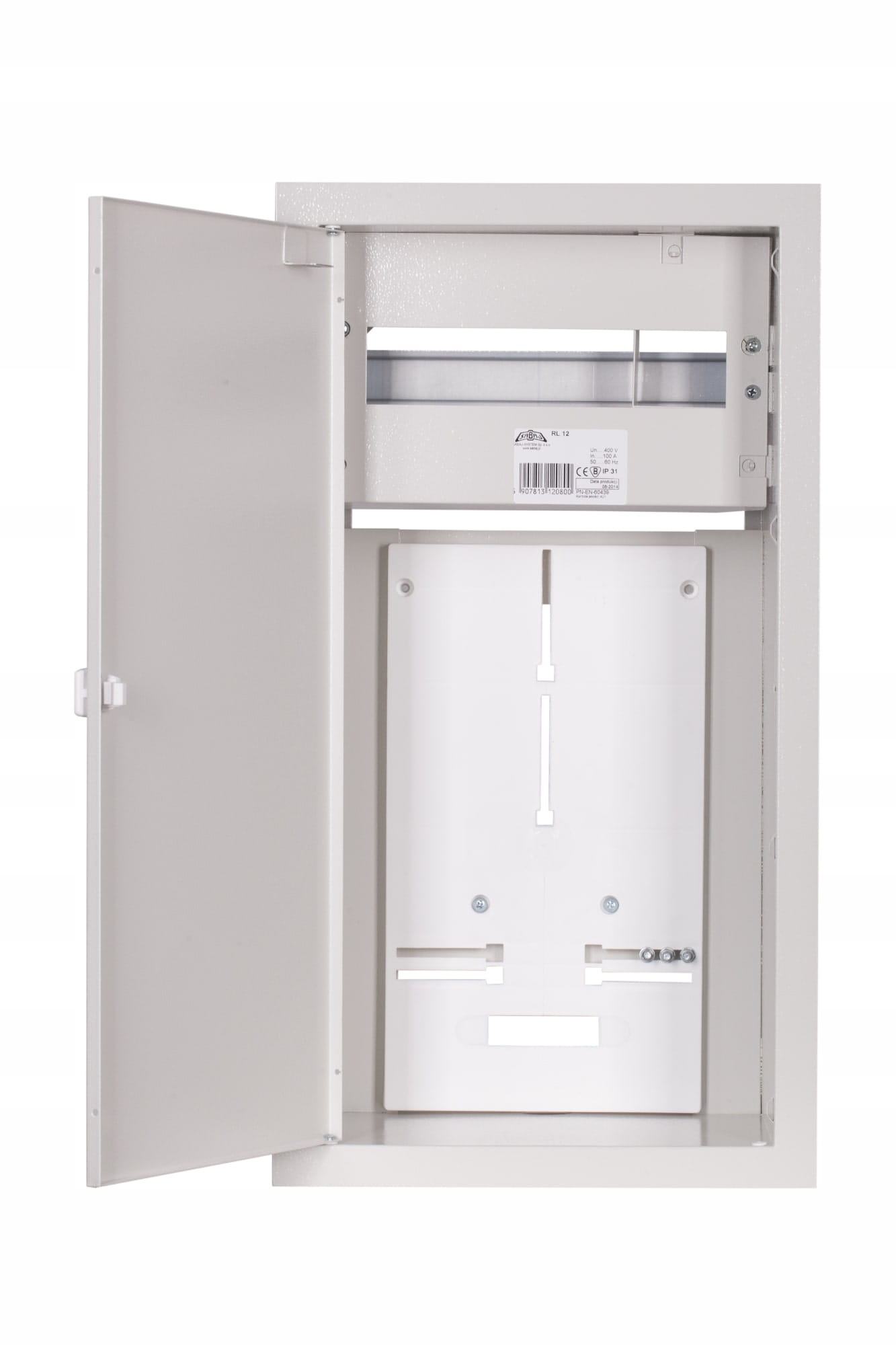 Kovový podomietkový rozvádzač 3f 12 m IP31 270x540x210 mm Sabaj