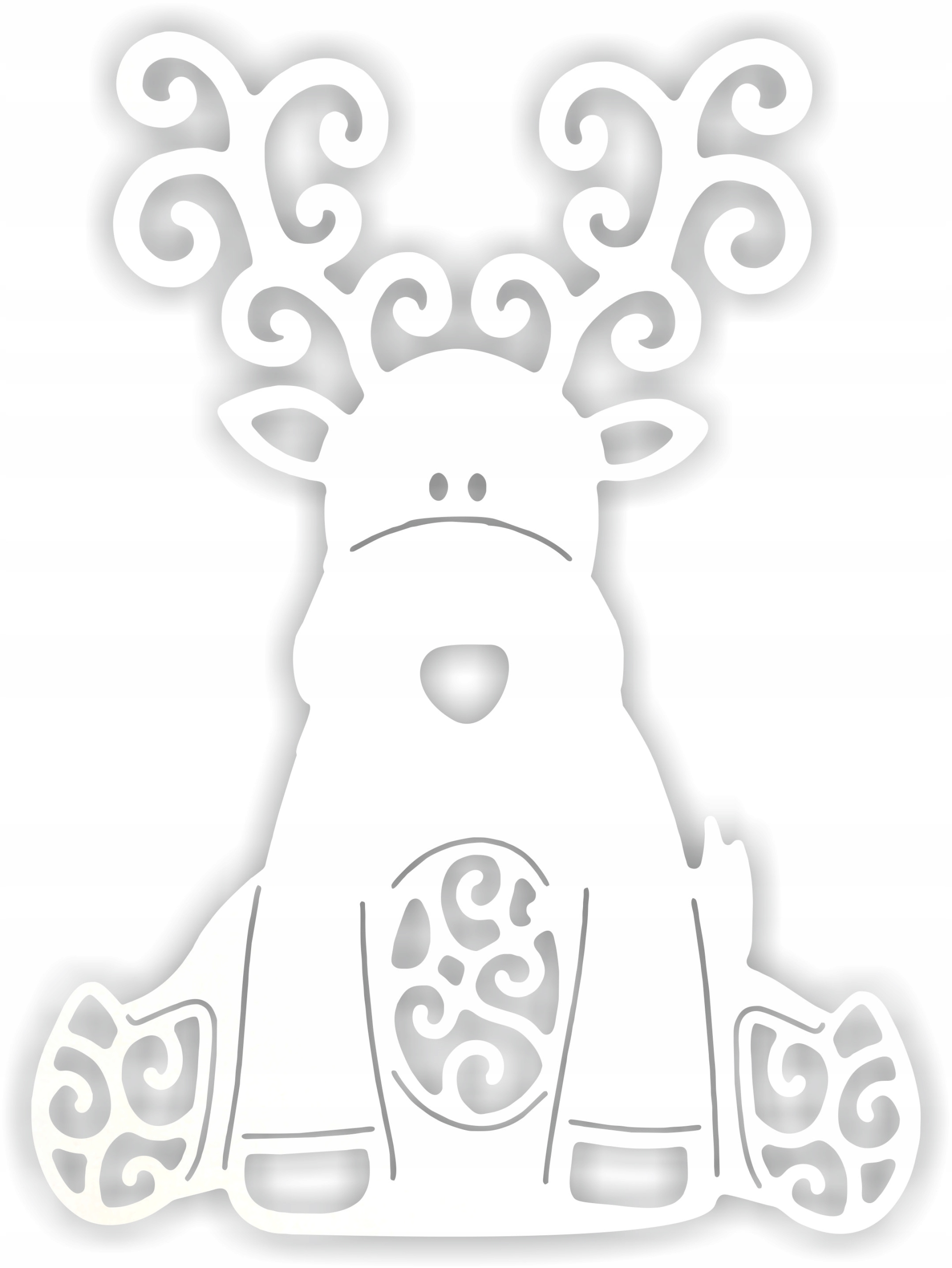 ZAWIESZKA RENIFER DO OKNA ŚWIĘTA OZDOBY DEKOR 30CM Kod producenta BOM168