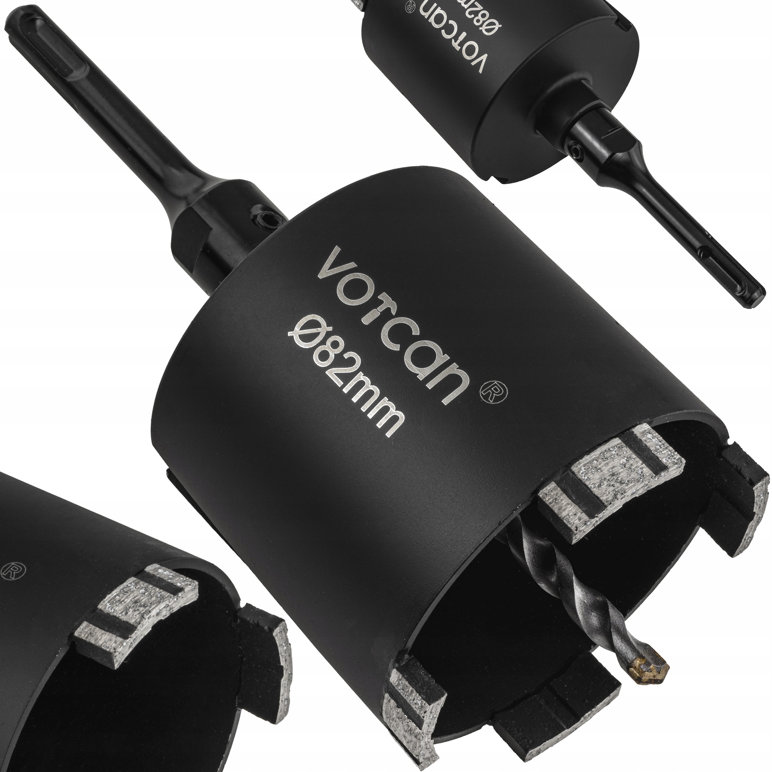 Otwornica Diamentowa Segmentowa Betonu Frez Adapter Sds+ M16 Sds Plus 82MM