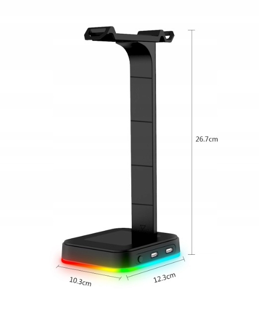 Stojak na słuchawki RGB LED USB nauszne gaming Model INNY