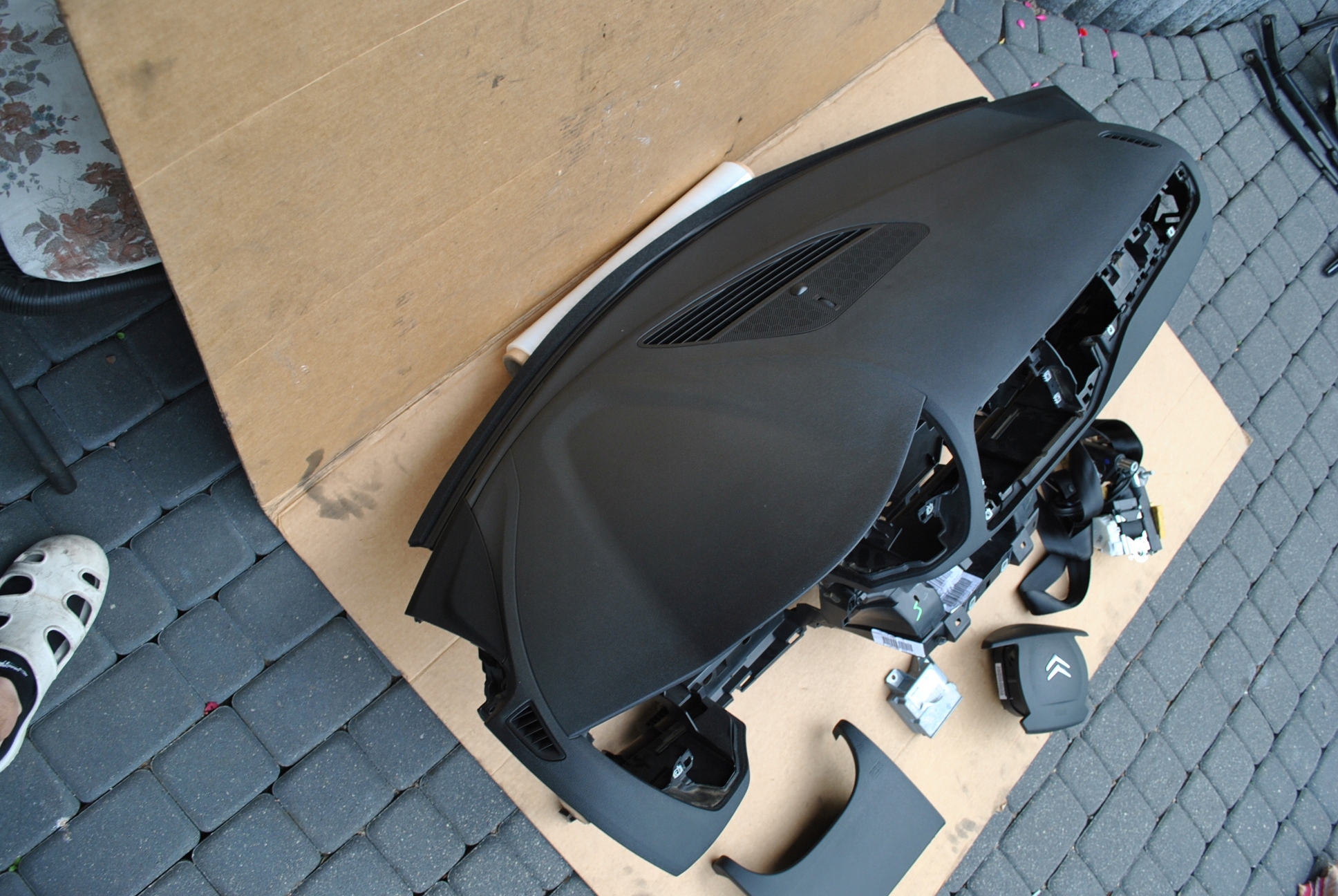 CITROEN C5 III dashboard console airbag tension belts KOMPLET