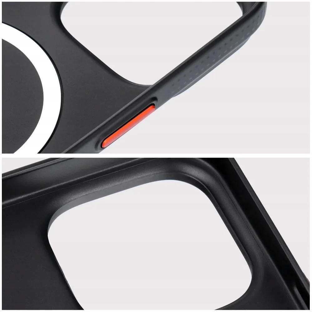 Futerał do iPhone 16 Plus Simply zgodny z MagSafe tytanowy czarny
