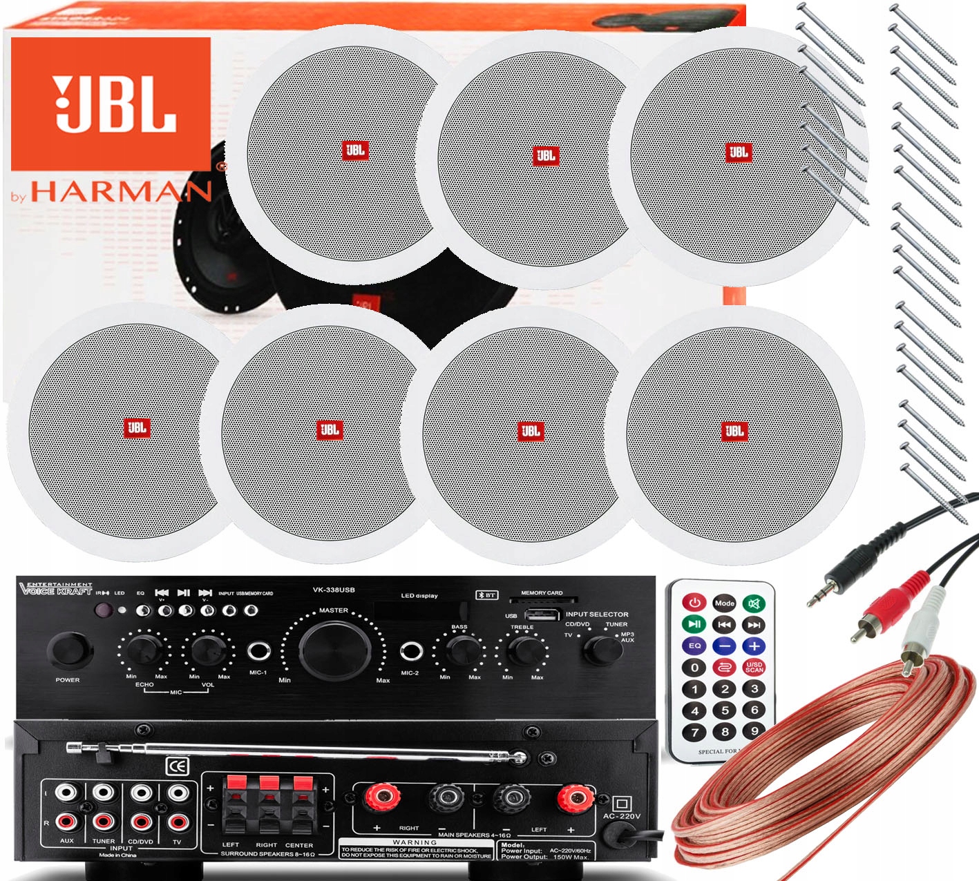 GŁOŚNIKI SUFITOWE JBL BLUETOOTH ŁAZIENKA SAUNA 7G