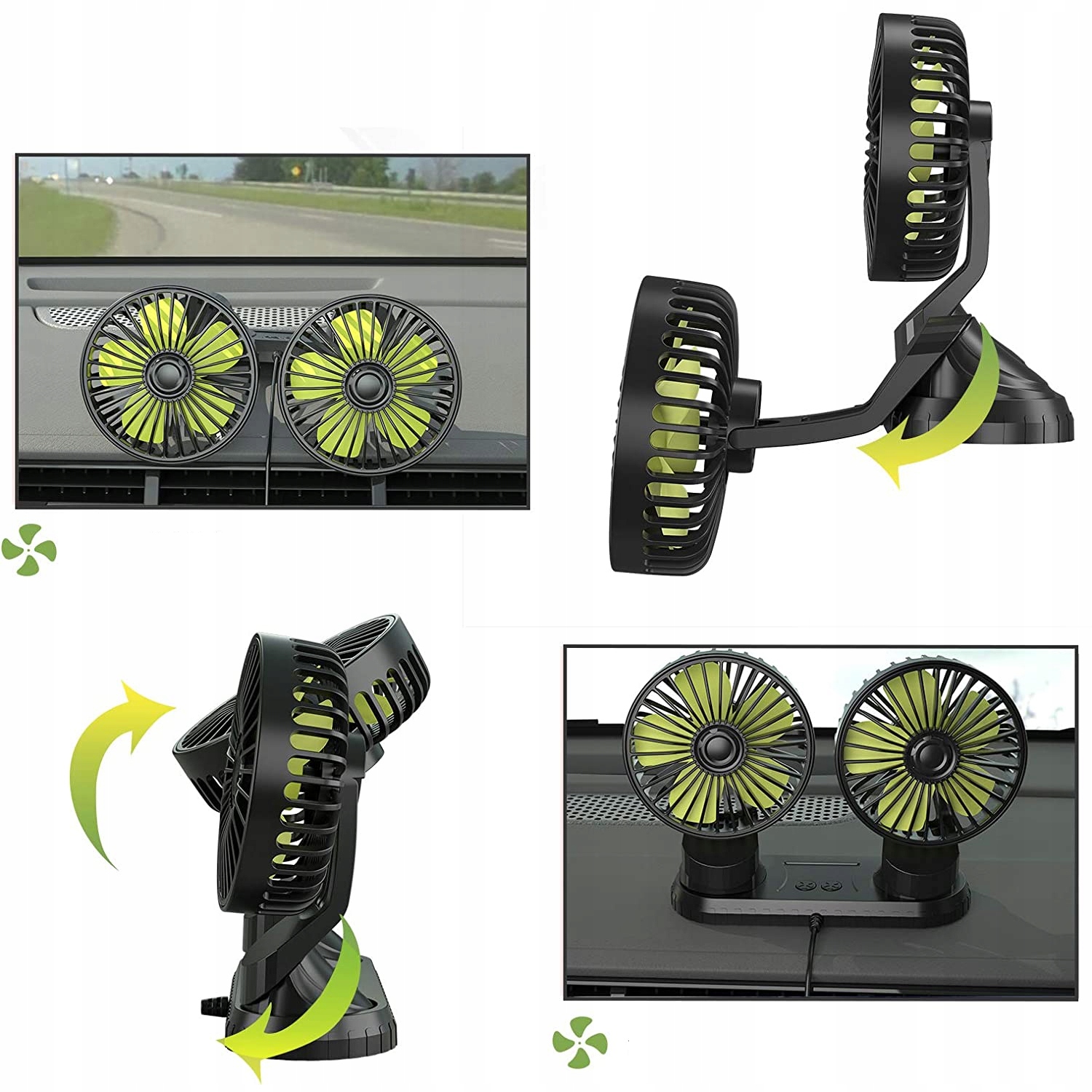 WIATRAK WENTYLATOR SAMOCHODOWY OBROTOWY 12 i 24V Producent inny