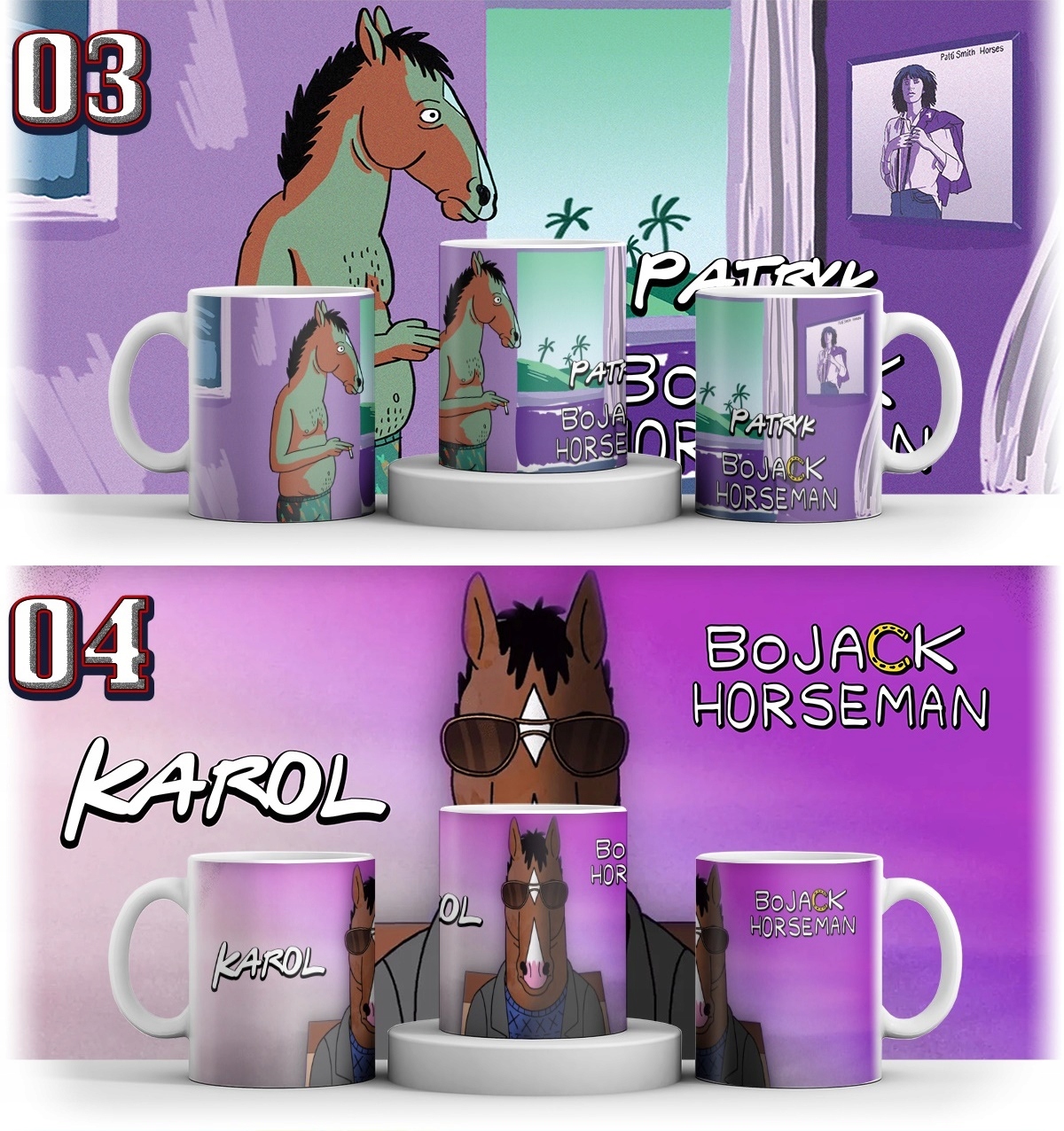 KUBEK BOJACK HORSEMAN + GRATIS KARTONIK Materiał ceramika