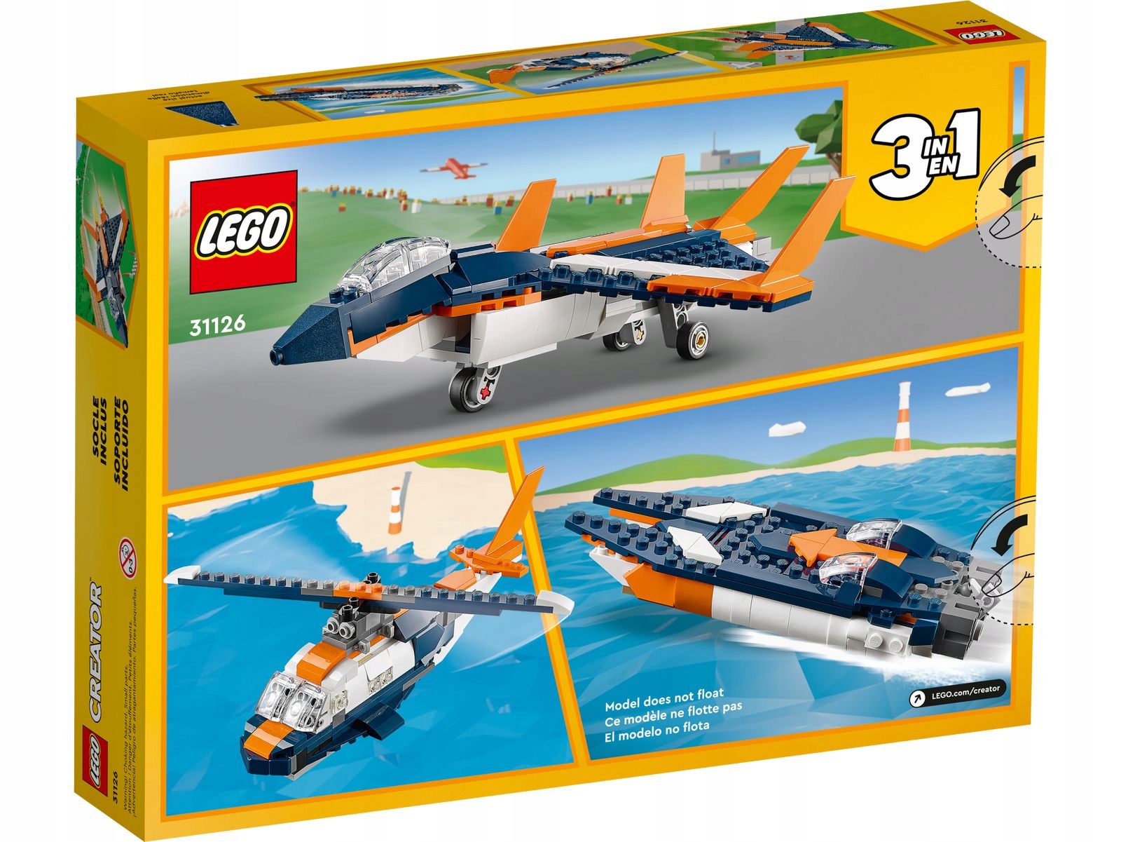 LEGO 31126 CREATOR ODRZUTOWIEC NADDŹWIEKOWY Marka LEGO