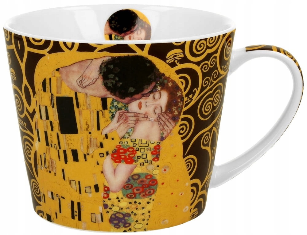 

Kubek kubas prosty 610ml The Kiss Brown Klimt