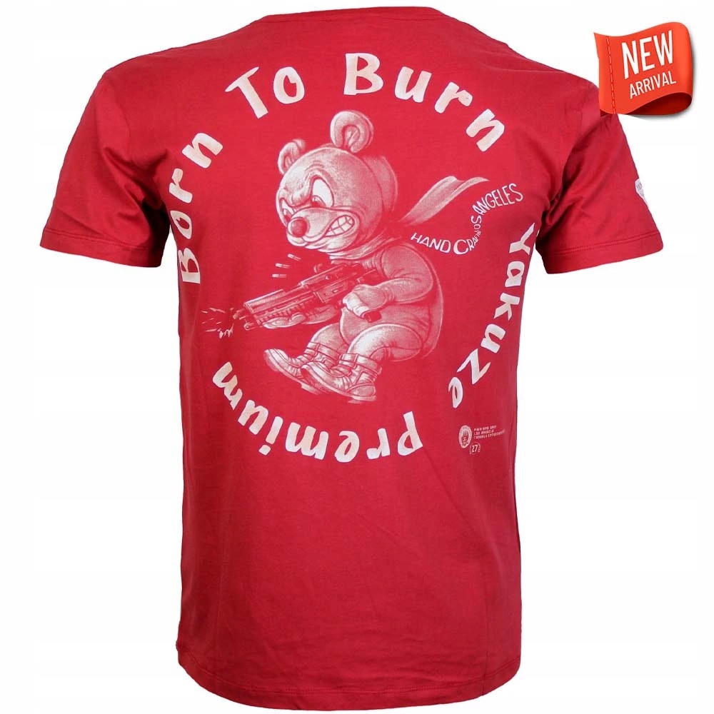 Tričko Yakuza Premium 3908 červené Born to Burn