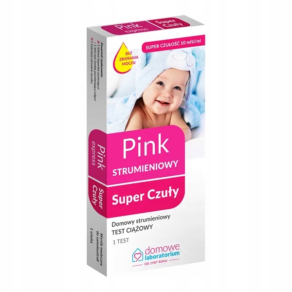 

Test ciążowy Pink strumieniowy Czuły 1szt.