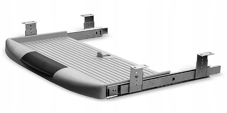 

Szuflada wysuwana półka pod klawiaturę szara Gtv