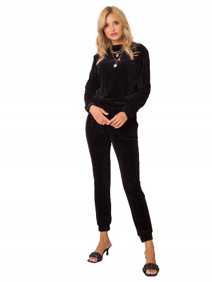

Dres Komplet Welurowy Czarny S