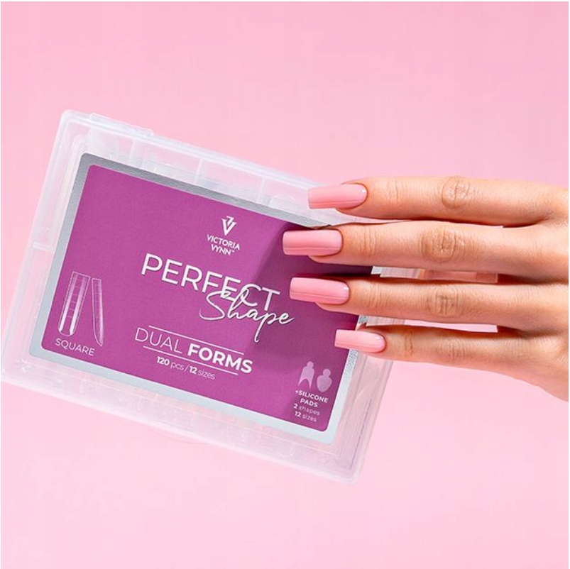 Victoria Vynn PERFECT SHAPE DUAL FORMS Square 120 pcs GÓRNE FORMY KWADRAT Kod producenta 332364