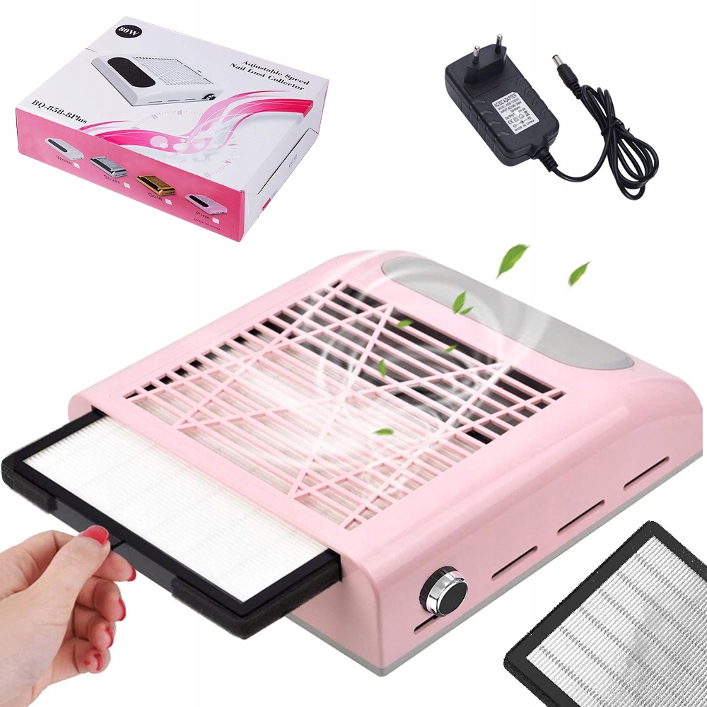Odsávačka Prachu Na Nehty Silný Filtrem Dva Režimy Efektivní Ventilace
