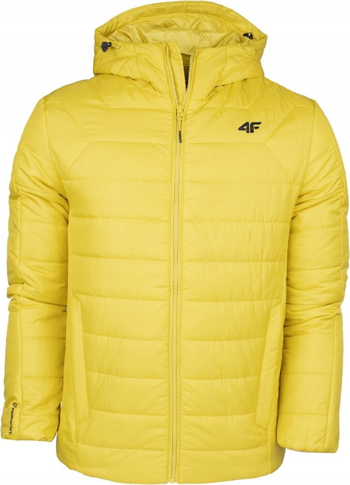 Pánská Bunda 4F Žlutá H4Z22 KUMP006 45S Velikost L