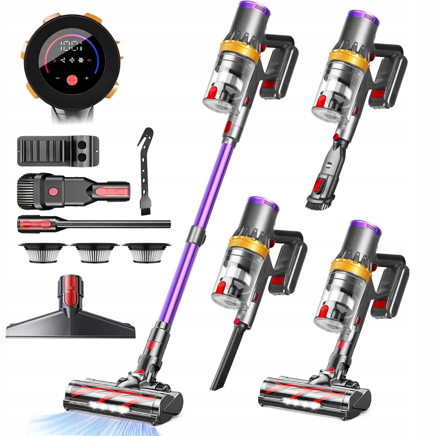 Mocny Odkurzacz Pionowy Ręczny Akumulatorowy Bezprzewodowy,odkurzacz Domowy