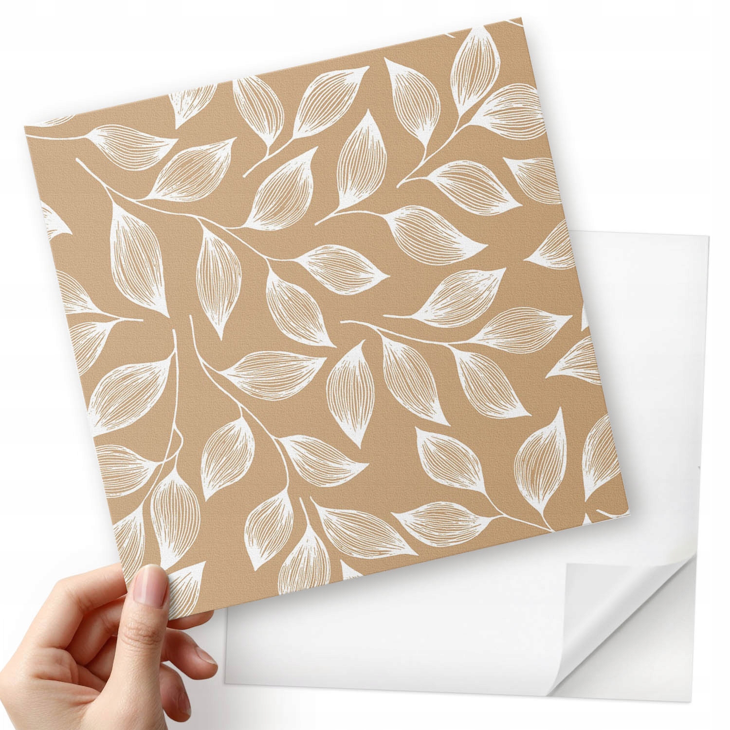 Sada samolepících Pvc dlaždic Vzor listů v textuře 20x20x20 cm