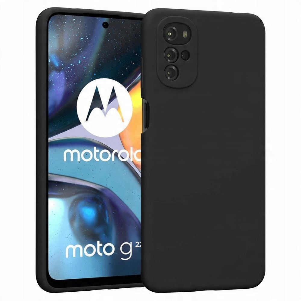 

Etui do Motorola Moto G22, Silikonowe Czarne Plecy
