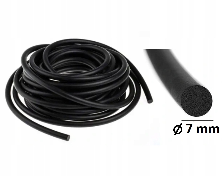 

Sznur Guma Mikroguma Uszczelka Epdm Pianka 7mm 10M