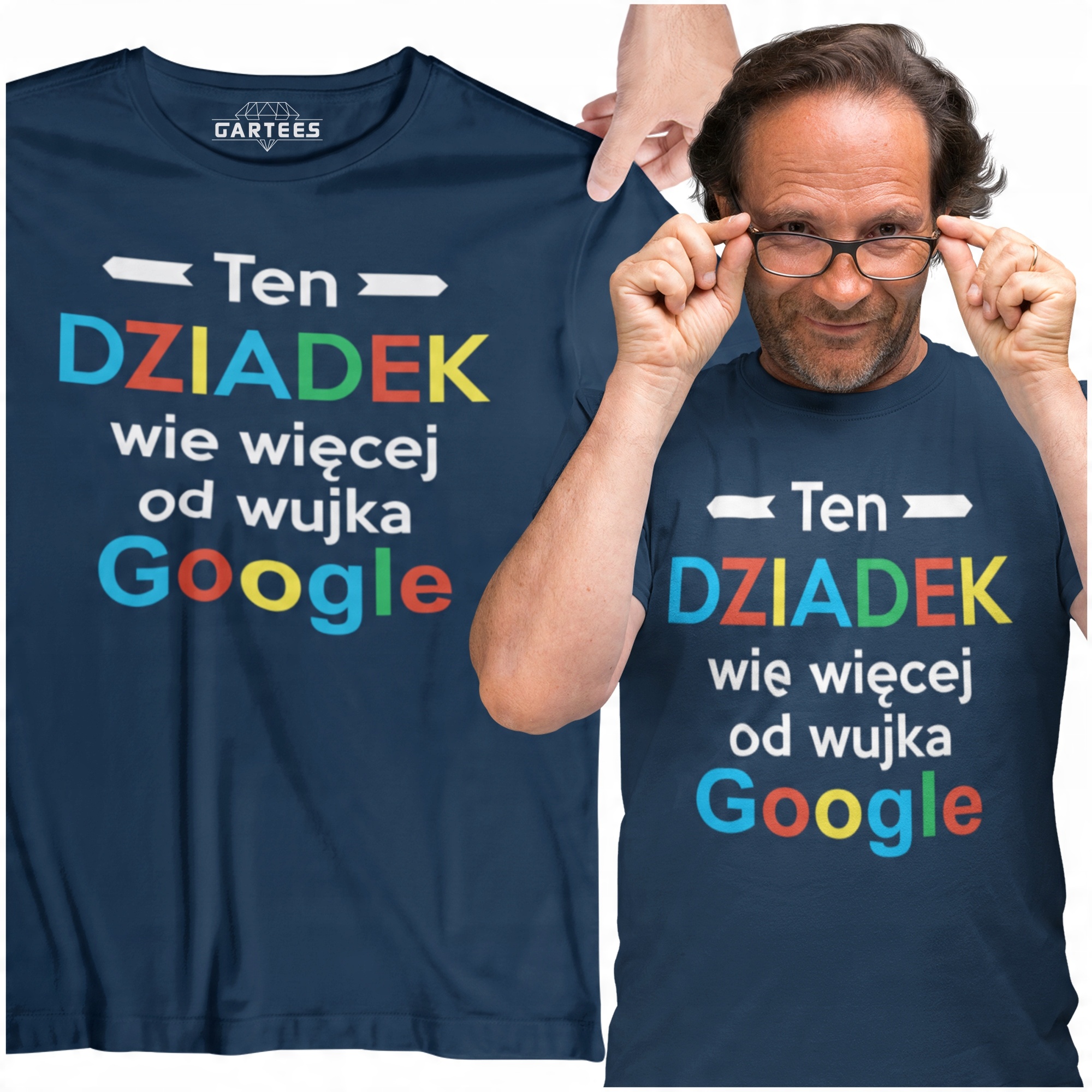 

Koszulka Na Dzień Dziadka Mądry Dziadek Prezent