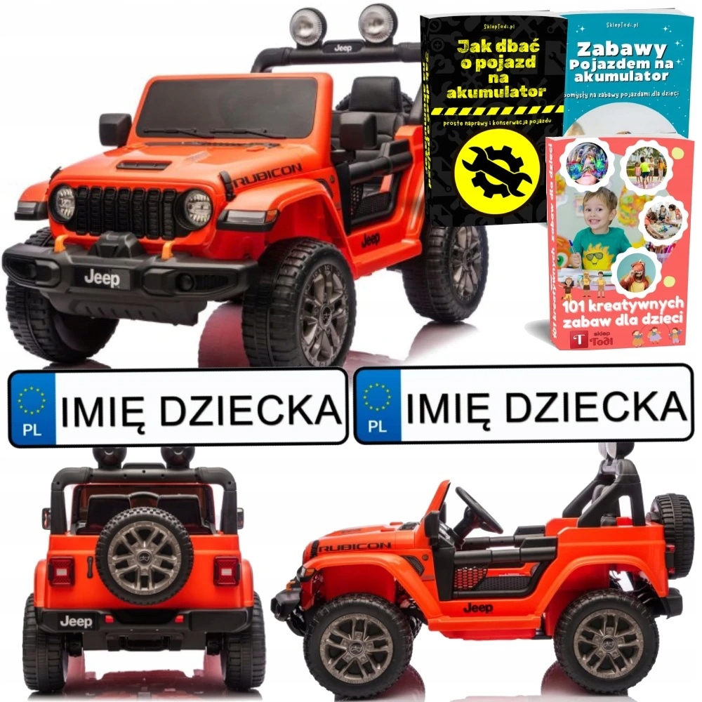 Auto Na Akumulator Dla Dziecka Jeep Wrangler Rubicon 4X200W 24V Eva Pilot