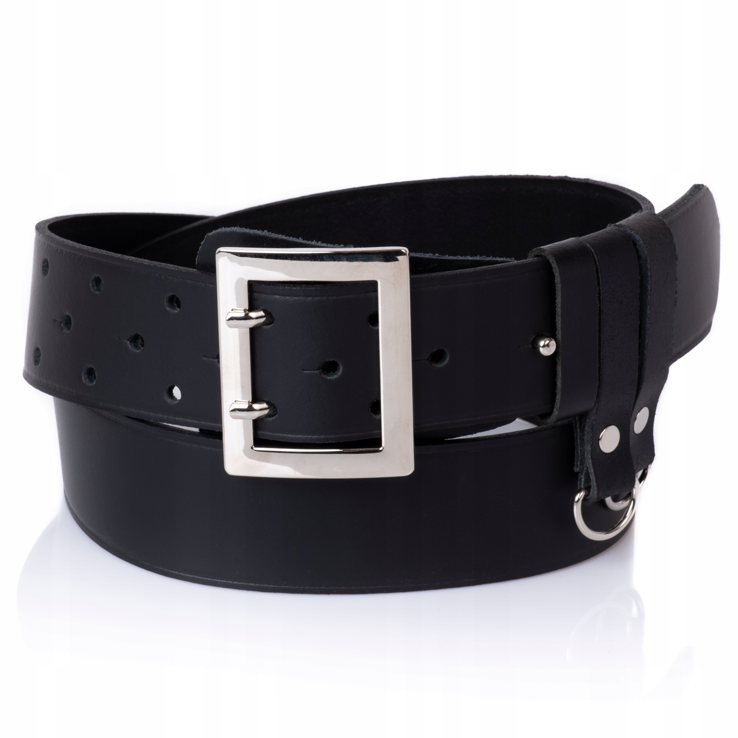 Pas OFICERSKI 100% skórzany policyjny wojskowy | M Marka inna