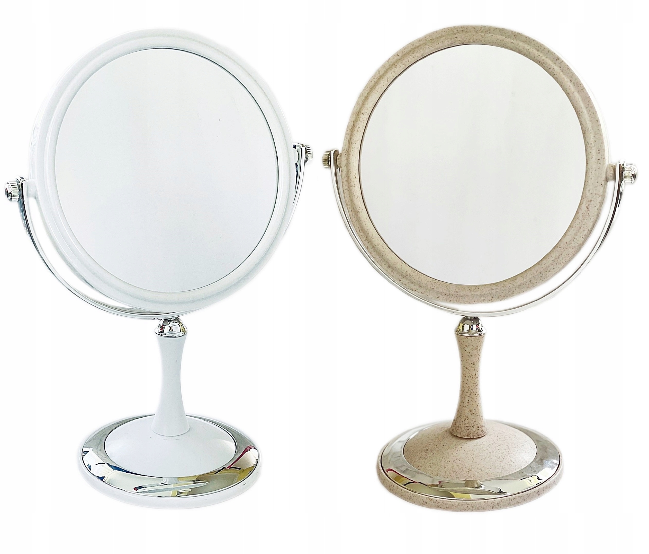 ś ELEGANCKIE LUSTERKO KOSMETYCZNE 2-STRONNE