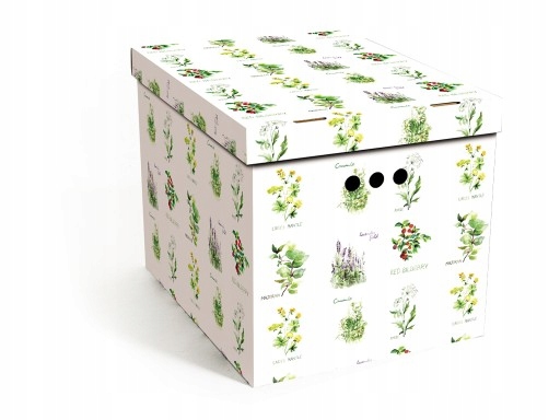 PUDELKO KARTONOWE OZDOBNE DEKORACYJNE DO PRZECHOWYWANIA ZIOŁA XL