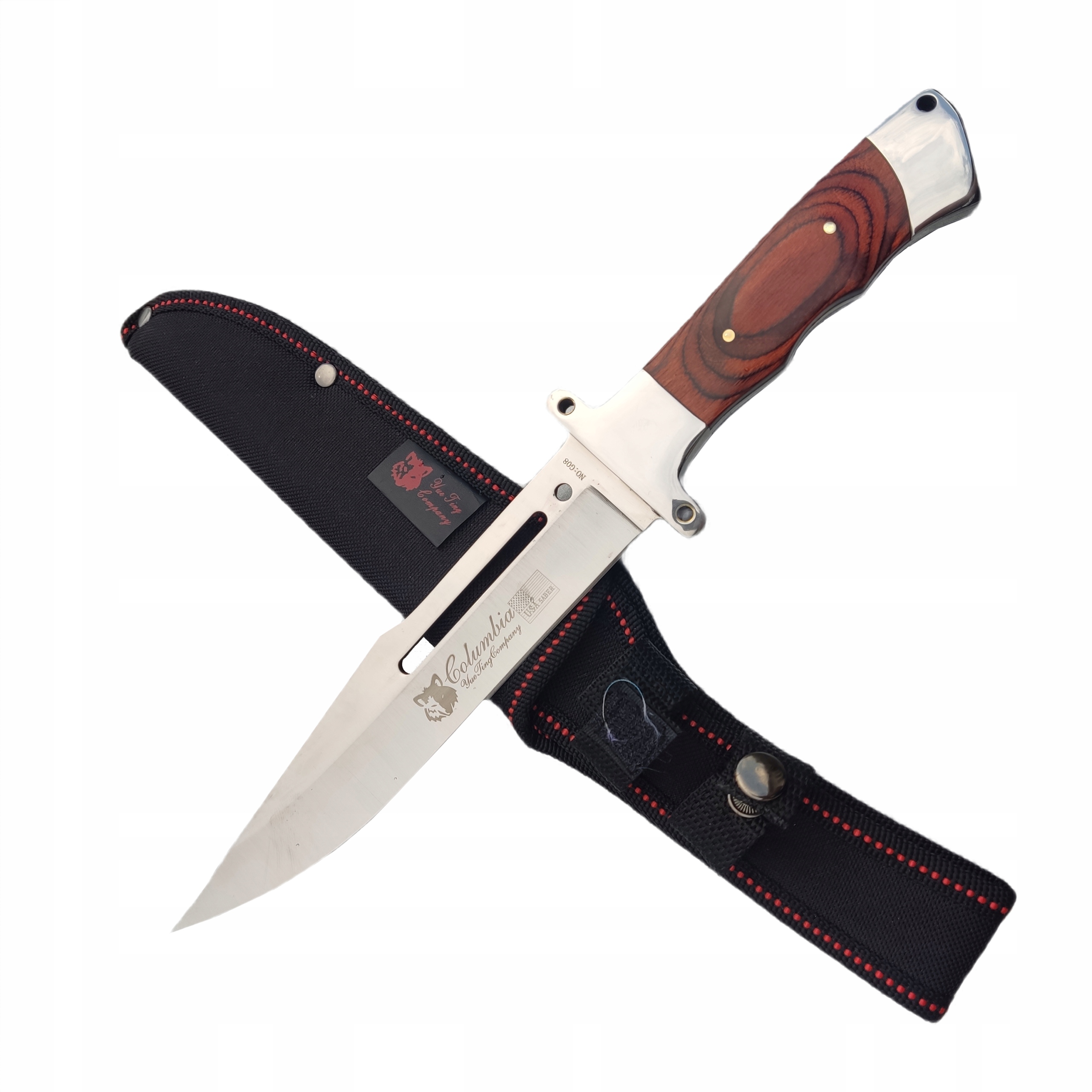 Nóż taktyczny Columbia WOJSKOWY DUŻY Finka bagnet SURVIVAL +