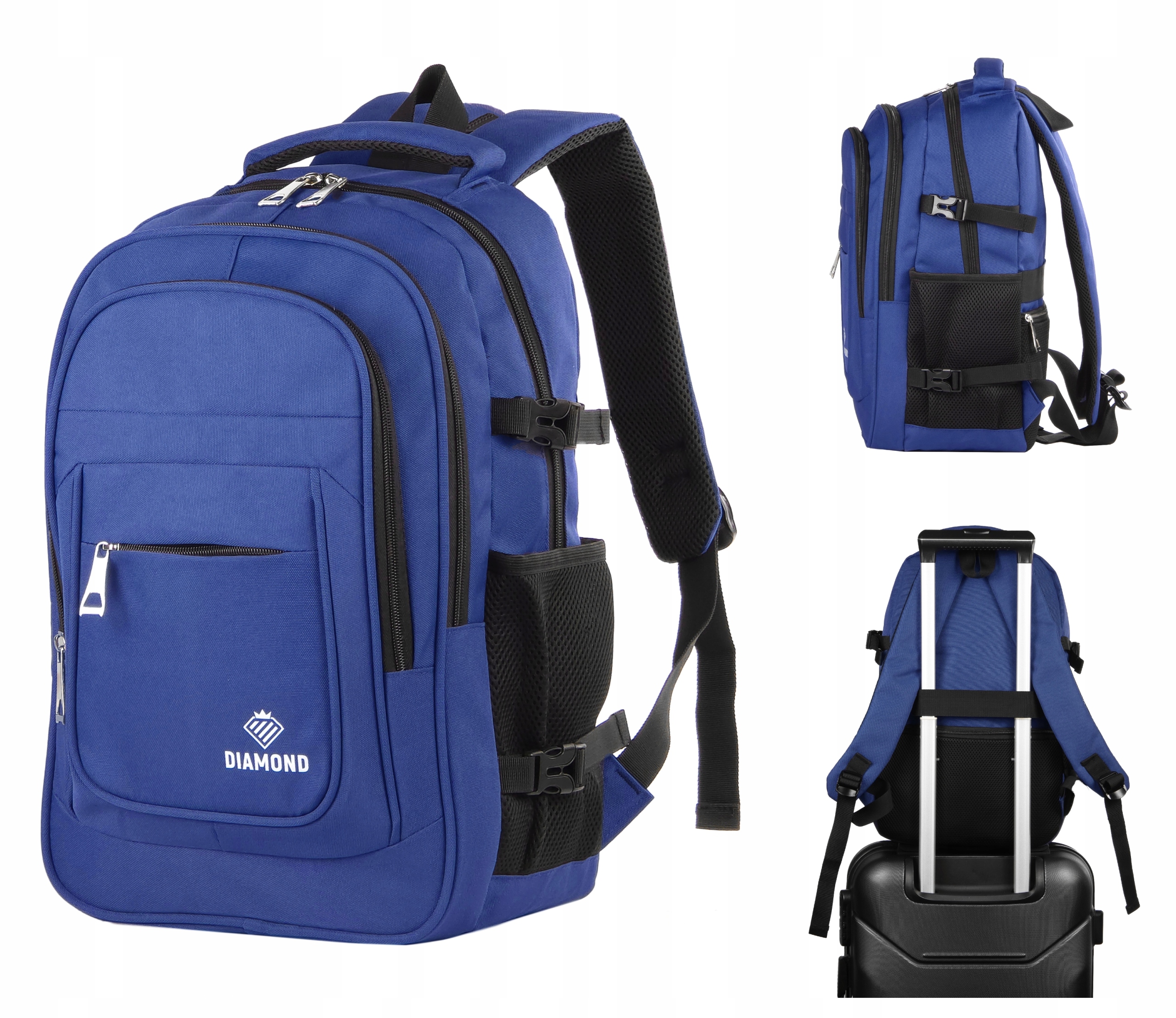 Plecak Ryanair do samolotu Podróżny Wielofunkcyjny Kabinowy mocny Diamond