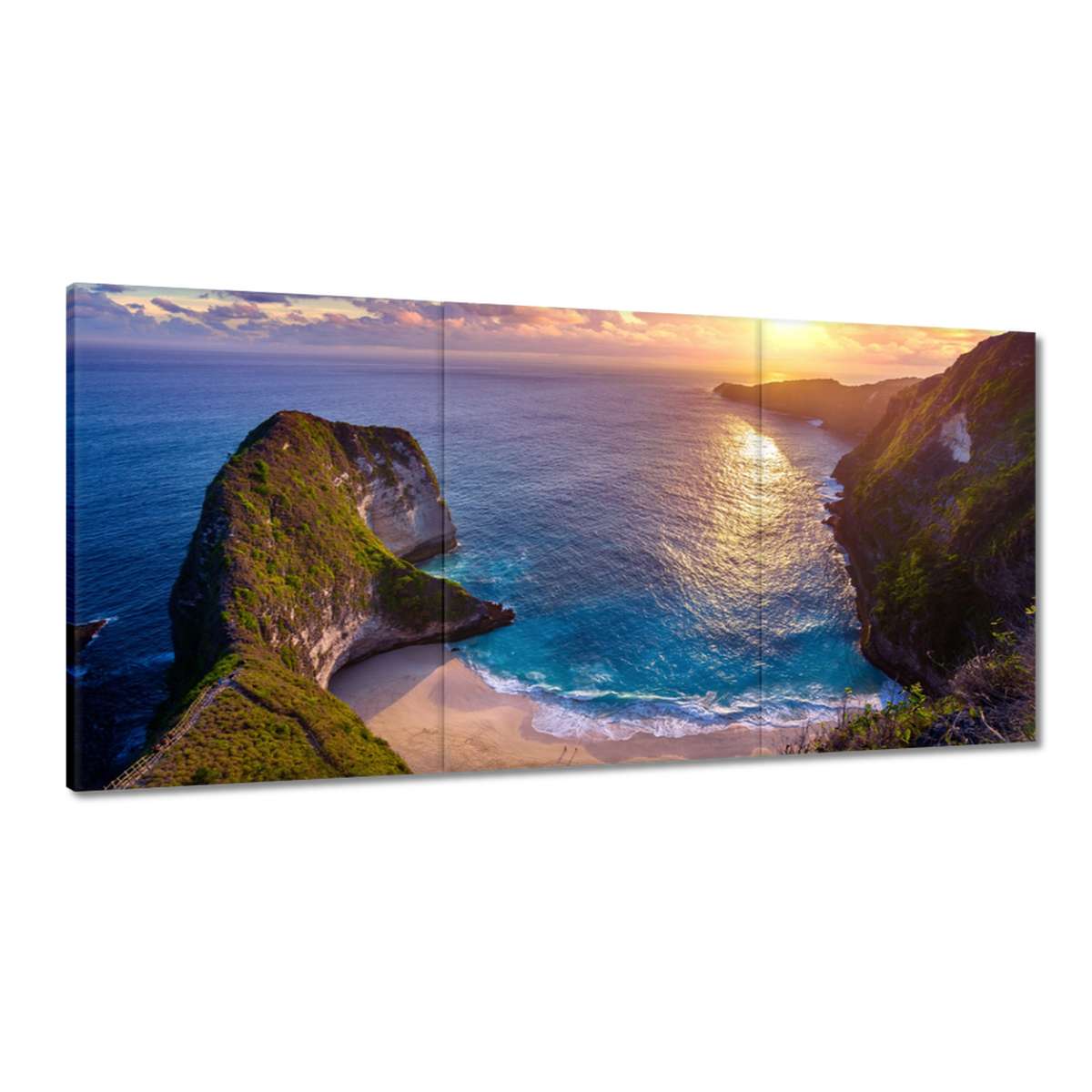 Obrazy 180x90 Západ slnka nad morom