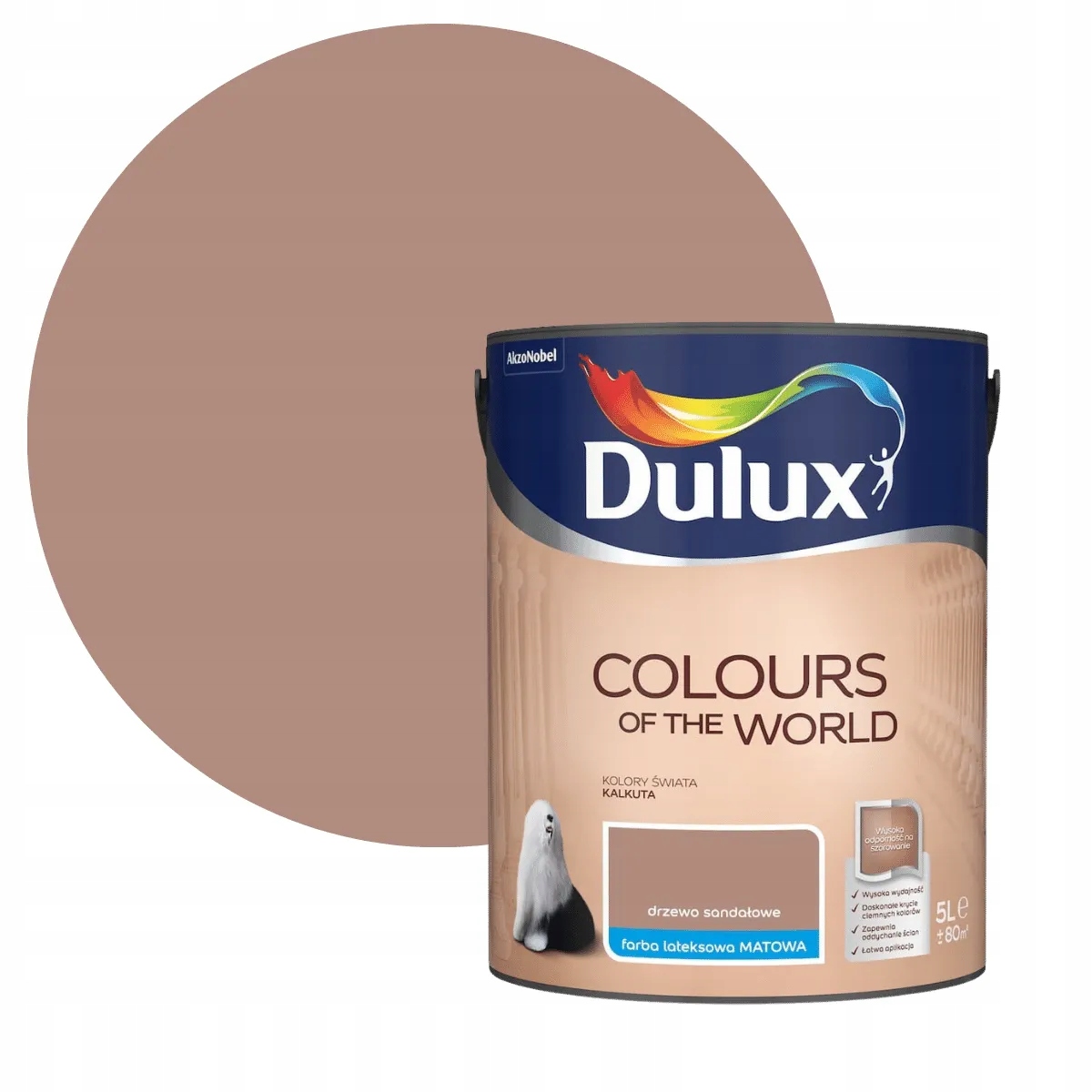 Dulux Barvy Světa Barva Sandálové dřevo 5L
