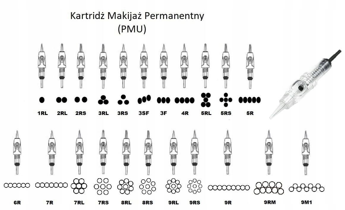 Kartridż Makijaż Permanentny Moduł PMU Hebe Artmex Bioevolution 3RS Marka bez marki