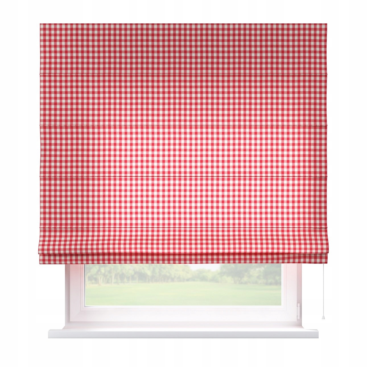 Hotová římská roleta Capri 120 x 170 cm červená